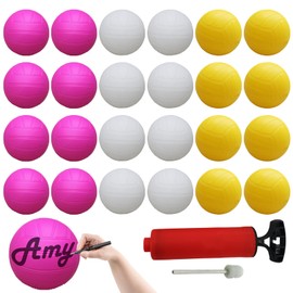 WUEURU 4 Inch Mini Volleyball Bulk 24 Pack,Roundnet Game Replacement Balls Little Volleyball Gifts Players Team Gift