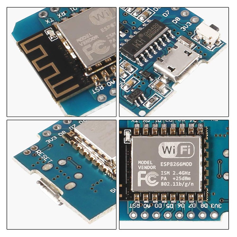 AITRIP Pack of 6 D1 ESP8266 Mini Board Development Board