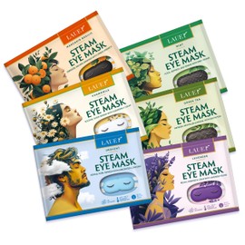 Heated Eye Steam 12 Mask for Dry Eyes Self Warm Compress Dark Circles Puffiness Treatment Warming Eye Mask for Relaxation & Moist Heat Therapy Fatigue, Stress, and Migraine 6 Aromas Home Spa Eye Pad