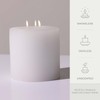Bask Large Mottled Pillar Candles - Unscented - 6-Inch Diameter