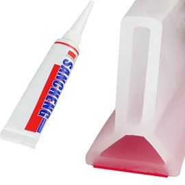 Adyawen Upgraded Version Foldable Shower Dam Shower Plug and Fixing System to Keep Water in The Bathroom and Keep The Shower Wet and Dry，Shower Water Stopper. (39 "L, Transparent)