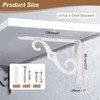 sourcing map 6 Pcs Decorative Shelf Brackets, 5" x 3"