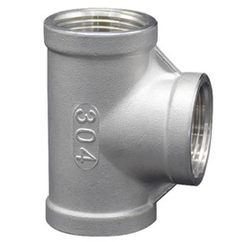 AGUTEA 304 Stainless Steel 1-Inch Female NPT Tee Fitting - T-Joint Connector for Water & Air Systems (Pack of 1)