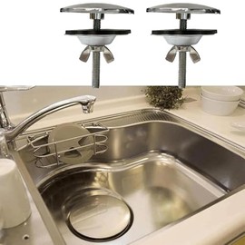 2 cubiertas de acero inoxidable para fregadero de cocina, 2 pulgadas, cubierta de agujero para llave de acero inoxidable para fregadero de cocina, tapa de tapón de metal para cerrar, tapa de agujero a