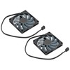 2Set Computer Case Heat Dissipation 4 Pins PWM Intelligent Temperaturecontrol