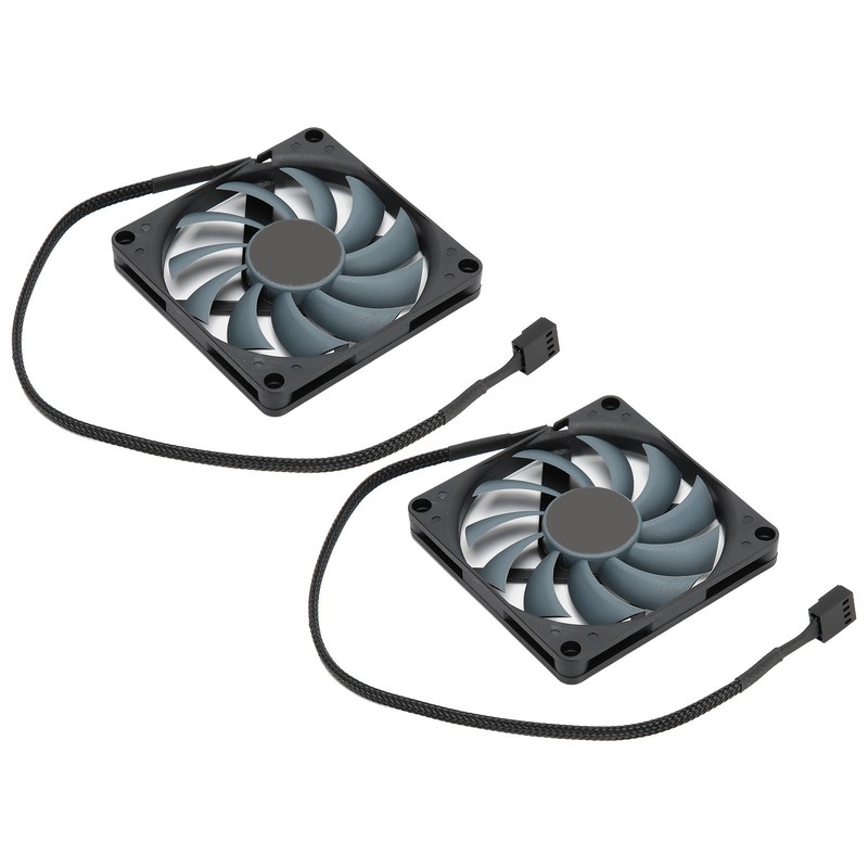 2Set Computer Case Heat Dissipation 4 Pins PWM Intelligent Temperaturecontrol