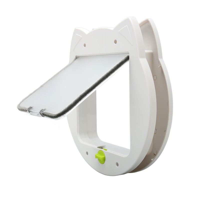 Pet Flap Door 4 Way Locking Noiseless Weather Resistant Cat