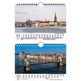 City Magic Europe DIN A5 Wall Calendar for 2023 Cities Seelenzauber
