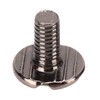 200 Sets Chicago Screws 9.5x8mm DIY Uniform Coating Brass Leather