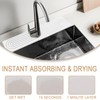 Jiozermi 23.6 Inch Diatomite Faucet Mat for Kitchen Sink, Diatomite