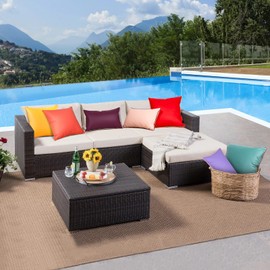 howdy textile Pack of 2 Outdoor Waterproof Pillow Covers 12x20 Inch Silicone Leather Bright Orange Patio Summer Fadeproof Lumbar Pillow Cover for Patio Furniture Garden Porch