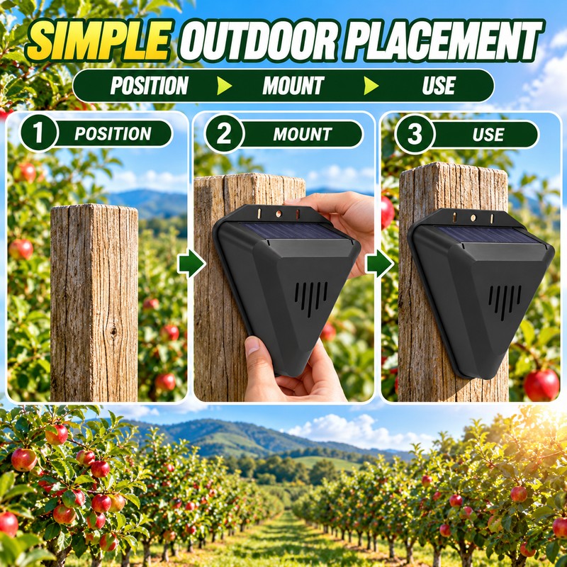 Solar Bird Repeller for Outdoor Protection – Solar Powered Animal