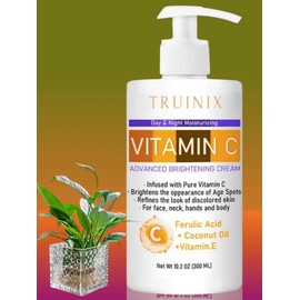 TRUINIX Vitamin C Body Lotion Skin Brightening Cream, 300ml [USA Stock 🇺🇸]