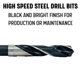 Drill America 5/16" High Speed Steel Reduced Shank Drill Bit with 1/4" Shank, D/ARSD Series