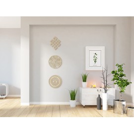 Fourth Level MFG 12" 3PCS Celtic Wood Wall Art, Set B (Triskelion, Tree of Life, Infinity Knot), Mystical Home Decor, Irish Symbols