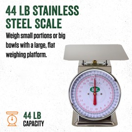 LEM Products 44 lb. Stainless Steel Scale, Silver