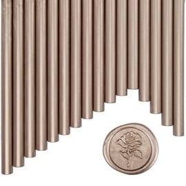 16PCS Glue Gun Wax Seal Sticks for Wax Seal Stamp, Champagne, Great for Wedding Invitations, Cards, Envelopes， Wine Packages