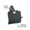 Foset Aqua AQA-82M, Portarrollo metálico Acabado Negro Sistema de Montaje