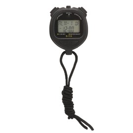 Digital Stopwatch 60 Lap Memory Split Sport Timer Waterproof with Lanyard Date Time Alarm for Coaches Swimming Running