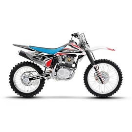 Kalair GFX Graphics Kit for Honda CRF150F (2003-2007) OGCREW Series Red 09 Mil - Dirt bike Custom Racing Graphics Decals Stickers Kit, no-plastics