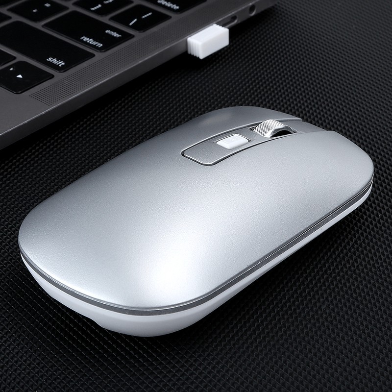 HXSJ Wireless Mouse DualMode Rechargeable for Bluetooth 5.1 Office Game