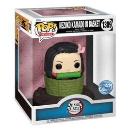 Funko Brand Nezuko in Basket Figurine, Hot Topic Exclusive - Model 1309, Red Color