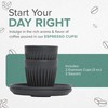 HUSKEE Espresso Cups Set of 2 - Reusable Small Coffee