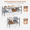STORAGE MANIAC Expandable Shoe Rack, 8 Pairs Stackable Small Shoe