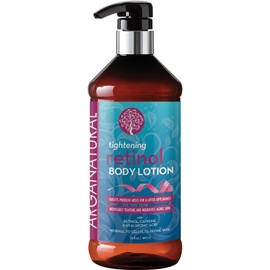 Arganatural Loción Corporal Con Retinol, Vitamina E Y Colágeno: Crema Reafirmante, Tonificante Y Antiedad. Loción Corporal Todo En Uno Para Mujeres.