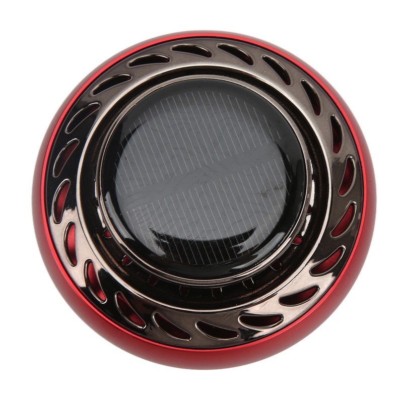 Car Air Freshener Solar Energy Rotating Aromatherapy Diffuser Interior DecorationRed