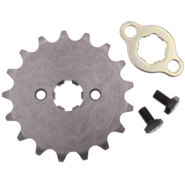 Magkowar 420 Front Enigine Sprocket with Retainer Plate Sets for Motorcycle Dirt Bike (420-17mm, 17T)