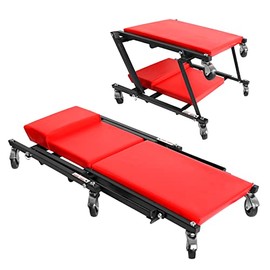 BIG RED ATR6505R Torin Z Creeper/Foldable 36" Creeper and 22" Rolling Seat, 250 lbs Capacit