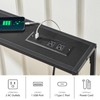 MAHANCRIS 2 Pack Narrow Console Sofa Table with Charging Station,