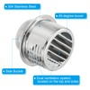 PATIKIL 4" 304 Stainless Steel Vent Cover, Exterior Wall Round