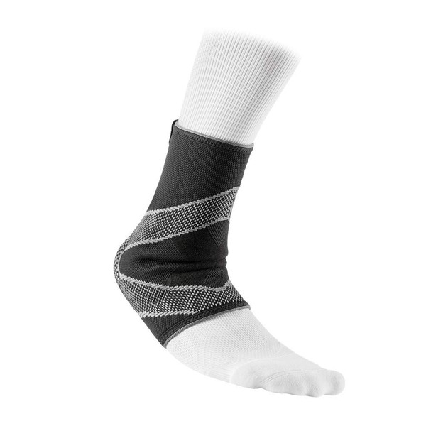 McDavid Level 2 Ankle Sleeve/4-Way Elastic with Gel Buttresses, Black, Small