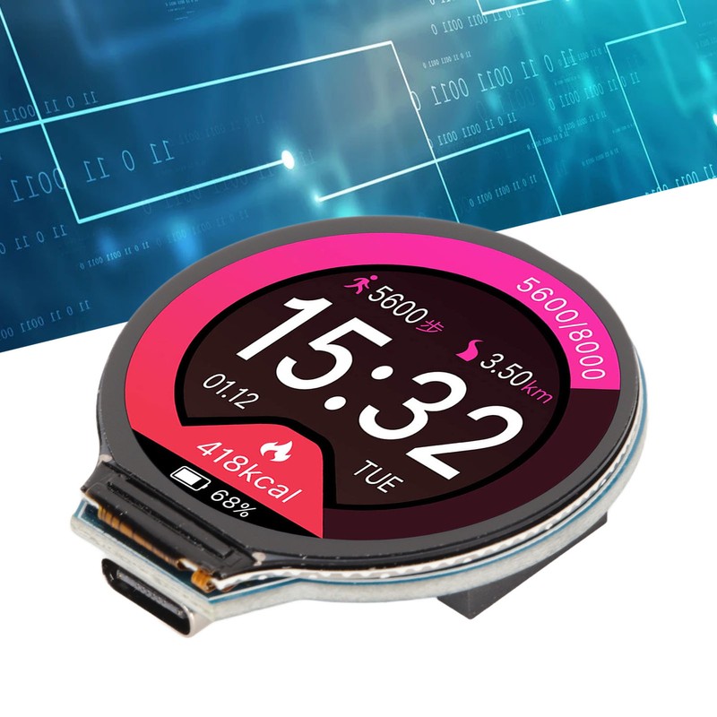 RP2040 MCU Board 1.28in LCD RP2040 Chip 133MHz 264KB SRAM