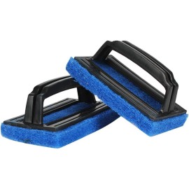 lasenersm 2-Pack Fish Tank Scrubber Brush, Algae Scraper for Aquariums & Kitchen – Blue