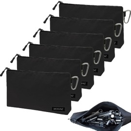 MCNVNZ 6 Bolsa de Herramientas Pequeña, Bolsa de Herramientas pequeña, Bolsa Herramientas con Cierre，Bolsa de Almacenamiento Multiusos, para Bolígrafos, Herramientas y Más.