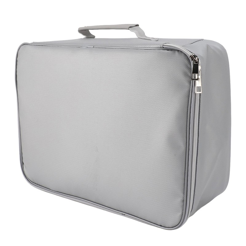 Fireproof Waterproof Document File Organizer Box Portable Home Travel Safe