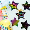 Magic Star Scratch Art Paper Set – 12PCS Rainbow Scratch