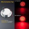 LIMICAR 4" Round LED Trailer Tail Light 2PCS 24 LED