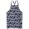 Lep Habituel 462522 Cerna Apron, Blue, Floral Pattern, Length 28.7