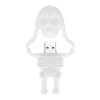 Cartoon U Disk White Skull Appearance High Speed Bulk Storage