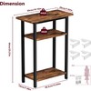 Heybly Narrow Side Table for Small Space, 25.2" Tall Nightstand