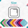 Trimming Shop 9" Heavy Duty Square Dessert Plates White Disposable