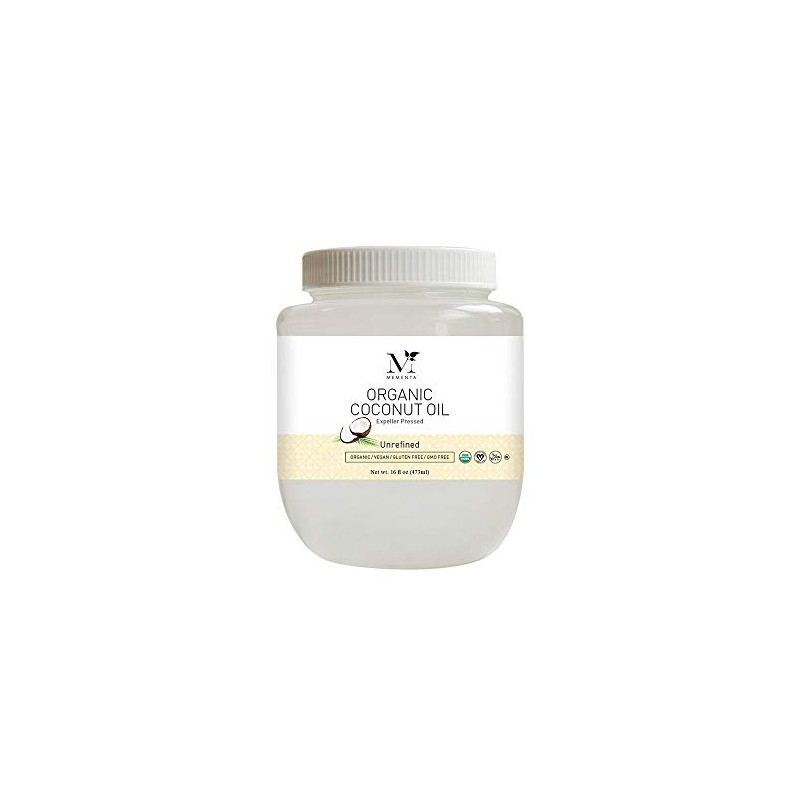 Mementa Organic Coconut Oil Expeller-pressed Unrefined, 16 fl. oz.