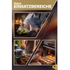 Menz Cooking Tweezers Stainless Steel Black Tweezers Kitchen 30 cm
