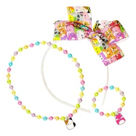 Hair Headband Jewelry Set Luv Her Squishmallow For Girls 3                                                                                            