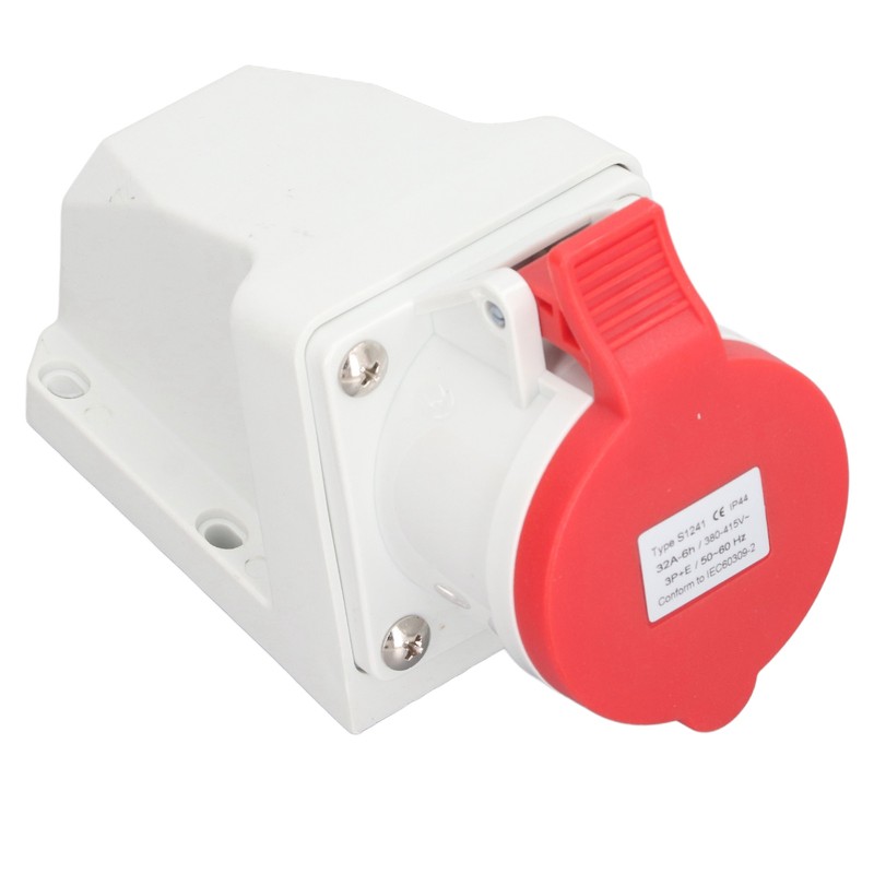Industrial Connector Electrical 4 Pin 32A 3P+E IP44 Waterproof Dustproof