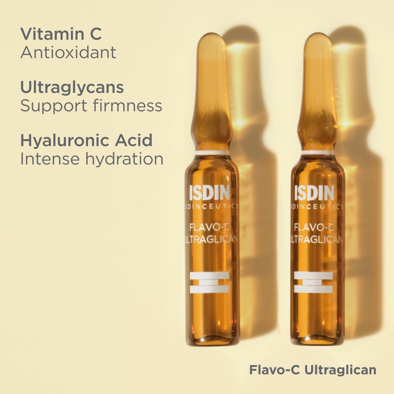 ISDIN ISDIN Serum Ampoules Flavo-C Ultraglican, Vitamin C and Hyaluronic